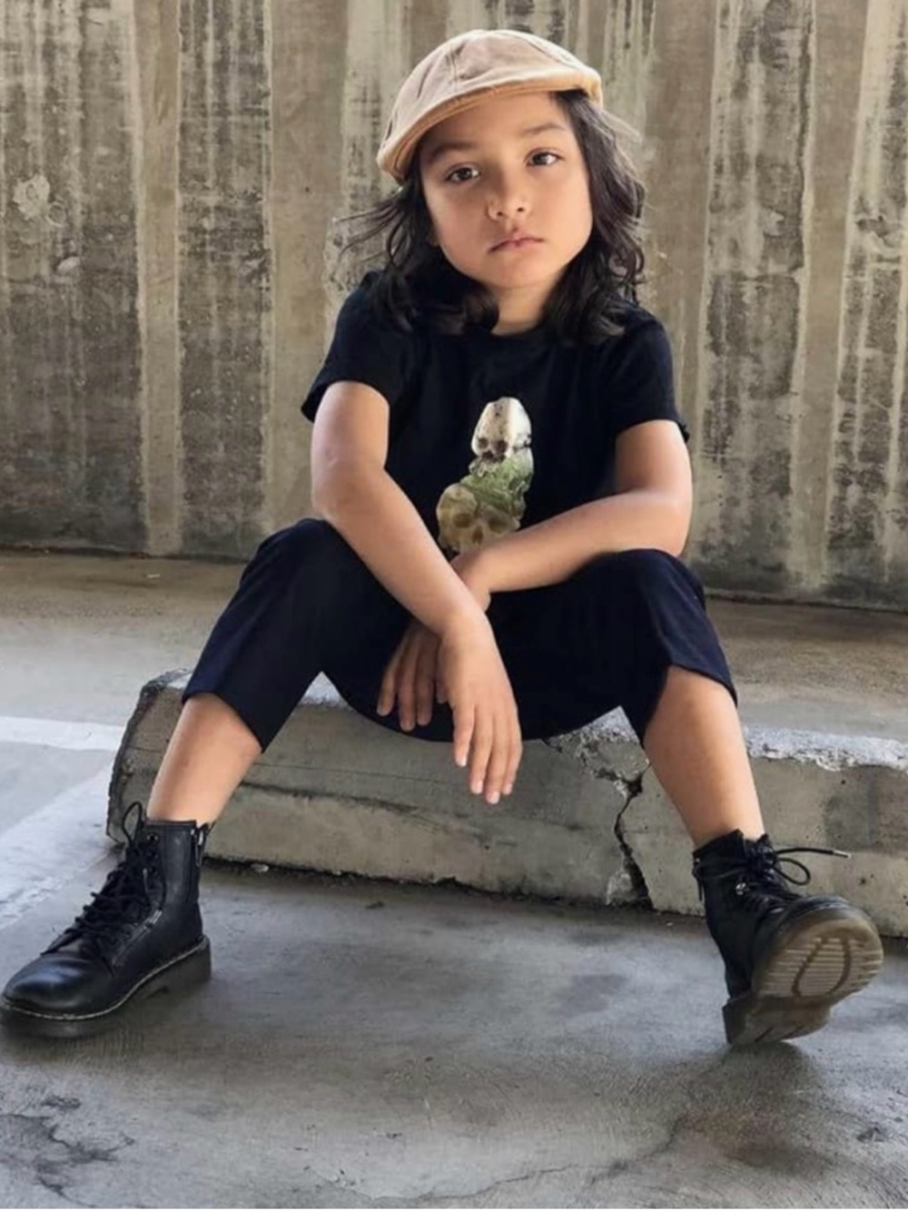Dr. Martens 1460 Softy T Leather Lace Up Boots Kids Black | Size 13
